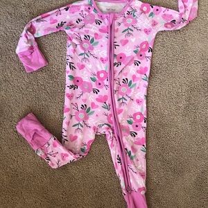 Little Sleepies Sweetheart Floral Zippy